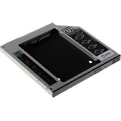 Адаптер оптибей ESPADA SS95 /optibay, hdd caddy/ SATA/miniSATA /SlimSATA/ 9,5мм для подключения HDD/SSD 2,5” к ноутбуку вместо DVD