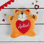 Магнит «Люблю», котик, фетровый элемент