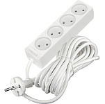 Сетевой удлинитель  5.0м DOMTOK 4гн.,ПВС 2*1  2,2кВт б/з