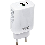 Сетевое ЗУ 1USB/1Type-C 3A XO-L85A белое
