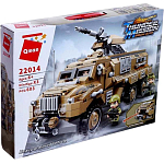 Конструктор Qman Военная зона «Штурмовой БТР», 3 минифигуры и 603 детали