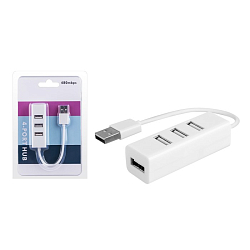 USB-Хаб 480 белый, 4 порта