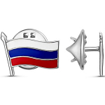 Значок "Флаг" посеребрение