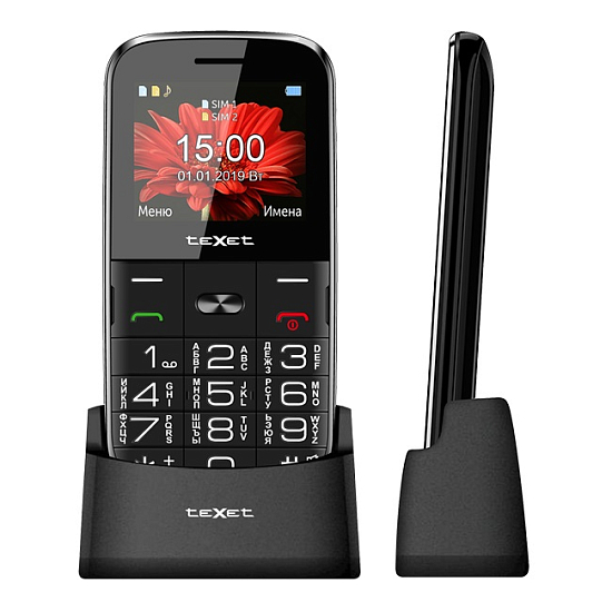 Телефон TEXET TM-B227 черный