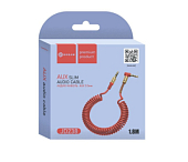 Кабель Jack 3.5 <--> Jack 3.5  1.8м Dream JD238 красный