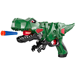 Бластер Mioshi Army "Диновыстрел: Тираннозавр" (16 см, 10 EVA пуль с присосками, зелёный)