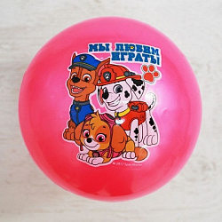 Мяч детский Щенячий патруль "МЫ ЛЮБИМ ИГРАТЬ" 16 см, 50 гр, цвета МИКС 1904098