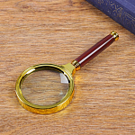 Лупа классическая в золотой оправе 6х, d=7см, Мастер К. 1354081