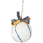 Ёлочный шар "Иней" SYPMQA-0223349, 8см арт.106369