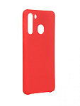 Задняя накладка SILICONE COVER для Samsung Galaxy A21 (2020) красная