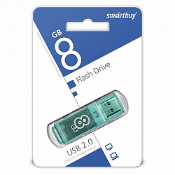 USB  8Gb Smart Buy Glossy series Green