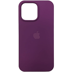 Силиконовый чехол SILICONE CASE для iPhone 14 Pro Max с MagSafe (с анимацией), пурпурный