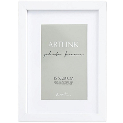 Фоторамка МДФ "Ellis" 15x20 см, с паспарту,  белый 9335836