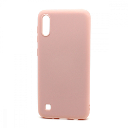 Силиконовый чехол SILICONE CASE New ERA для Samsung Galaxy A10 светло розовый