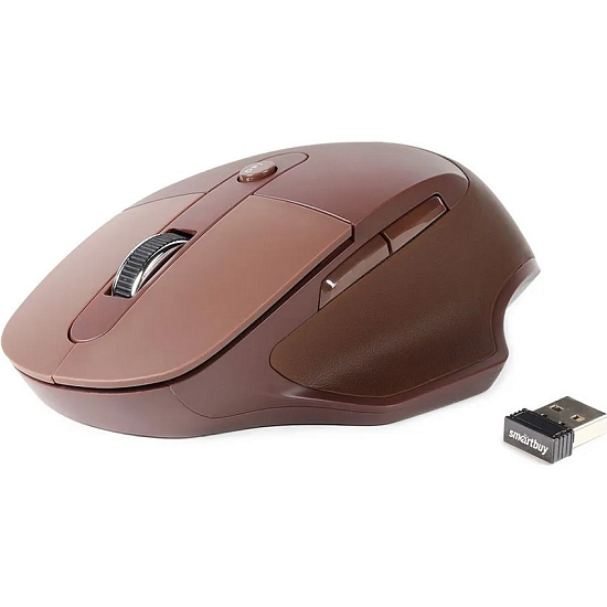 Мышь БП SMARTBUY 615AG Leather, беззвучная (SBM-615AG-L)