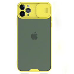 Задняя накладка REALM для iPhone 12 Pro Max (Желтый), со слайд-камерой