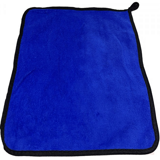 Салфетка микрофибра размер 30*40см, 400г, многослойная, синяя