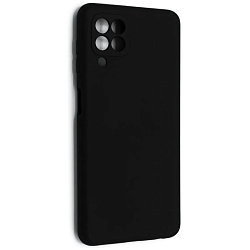 Силиконовый чехол SILICONE CASE Soft Matte для Samsung Galaxy A22 чёрный