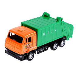 Машина инерционная "Камаз. Мусоровоз", 12 см, двери открываются