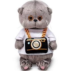 Мягкая игрушка Басик Baby с фотоаппаратом, 20 см