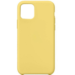 Силиконовый чехол SILICONE CASE для iPhone 11Pro (51) бледно-желтый