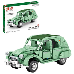 Конструктор SEMBO BLOCK, 705500, Citroen 2CV, 461 деталь, зелёный (арт.80002311)