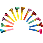 Дудка-гудок набор 12 шт, цвета МИКС 850211