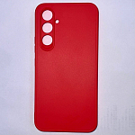 Задняя накладка Мобилис для Samsung Galaxy A54 5G, красный , матовая с защитой камеры
