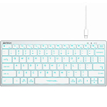 Клавиатура A4TECH Fstyler FX61, белый/синий