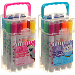 Фломастеры-штампики 12 цветов, Funcolor, в пластиковом пенале, МИКС 4939562