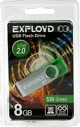 USB  8Gb Exployd 530 Green