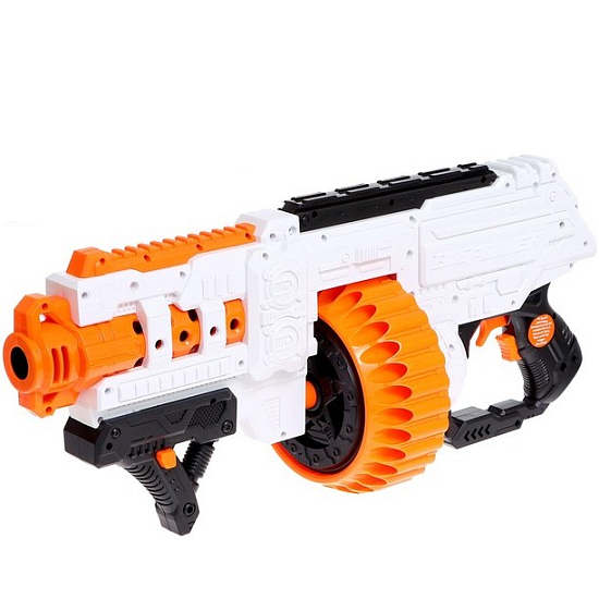 Бластер Storm blaster, стреляет мягкими пулями, работает от батареек