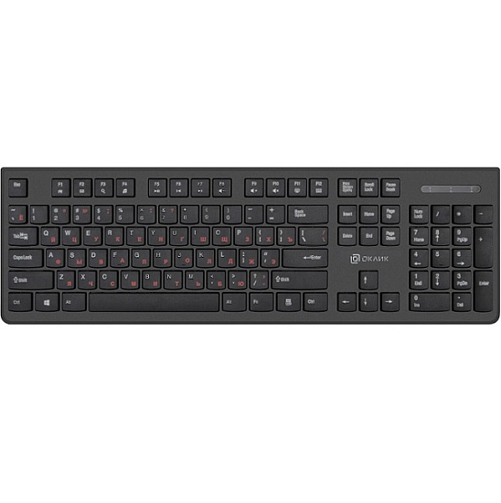 Клавиатура OKLICK 505M черный USB slim