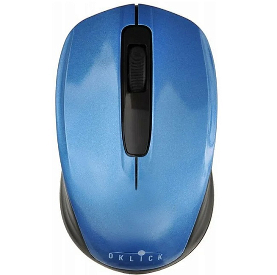 Мышь БП OKLICK 475MW черный/синий