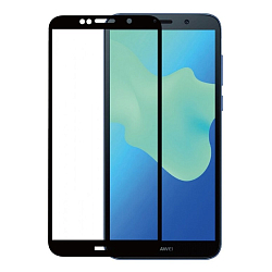Противоударное стекло 11D FAISON для HUAWEI Y5 (2018)/Y5 Prime (2018)/Enjoy, черное, полный клей