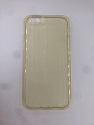 Силиконовый чехол REMAX для iPhone 6/6S (4.7) (прозрачно-золотой Crystal Series)
