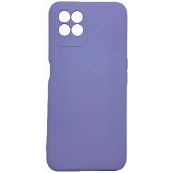 Силиконовый чехол SILICONE CASE для Realme 8i сиреневый