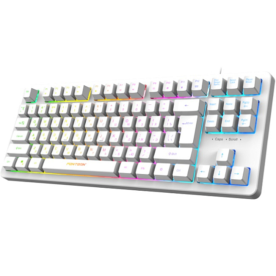 Клавиатура JETACCESS RAINBOW PANTEON M170 белая