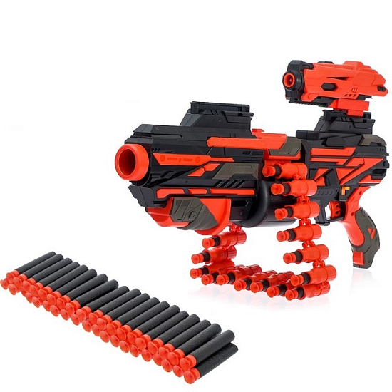 Бластер MAXIGUN, с патронной лентой, скорострельный, стреляет мягкими пулями