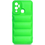 Силиконовый чехол (дутый) DF для Infinix Hot 12 Play DF inJacket-02 (lime)