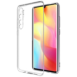 Силиконовый чехол SILICONE CASE для Xiaomi Mi Note 10 Lite прозрачный ультратонкий