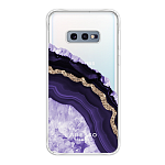 Задняя накладка GRESSO для Samsung Galaxy S10e. Коллекция "Drama Queen". Модель "Ultraviolet Agate"
