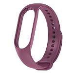 Силиконовый ремешок WB13 для Xiaomi Mi Band 7 (purple), на кнопке (регулируемый)