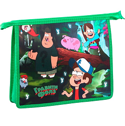 Папка д/тетрадей А5 молния сверху пластик ПМ-А5-29, Гравити Фолз 10335792