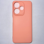 Задняя накладка Мобилис для Xiaomi Redmi 13, персиковый , матовая с защитой камеры