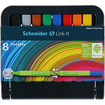 Набор капиллярных ручек Schneider «Link-it», узел 0.4 мм, 8 цветов, микс