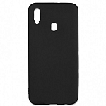 Задняя накладка SILICONE case NEW для Samsung Galaxy A40s черная