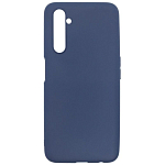 Задняя накладка ZIBELINO Plastic Matte для Realme 6/6s синяя окантовка