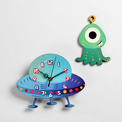 Часы настенные Детские "НЛО" 7917381