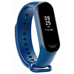 Силиконовый ремешок DF для Xiaomi Mi Band 3/4 DF xiClassicband-02 (blue)